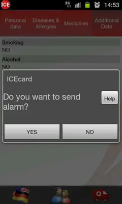 ICEcard android App screenshot 2